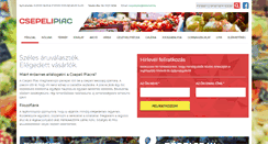 Desktop Screenshot of csepelipiac.hu